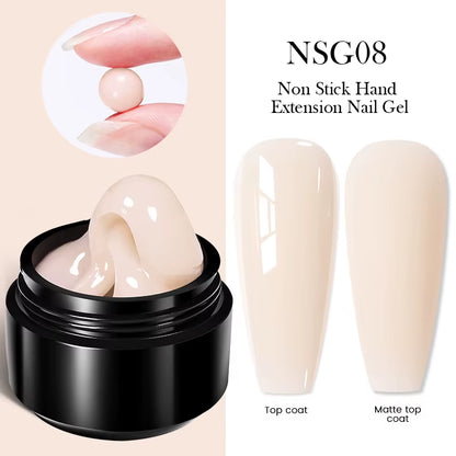 30Ml Glitter Pink Hard Jelly Nail Extension Gel Nail Polish Milky White Clear Color Soak off UV Construction Gel